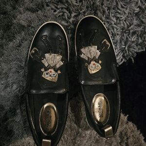 Michael Kors Black Embellished Slip-Ons